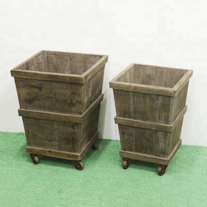 Boîte de raboteuse en bois, boîtier à <span class=keywords><strong>roulettes</strong></span>, soins pour personnes âgées, lot de 2 - Product Image 2