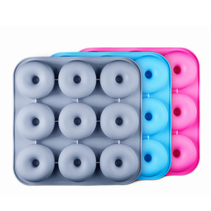 Molde de silicone antiaderente para bolo, molde para cozimento de rosquinha e bolo com 9 cavidades, seguro, para microondas, 100% - Product Image 5