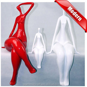 Modern home decor polyresin fat señora estatua - Product Image 1