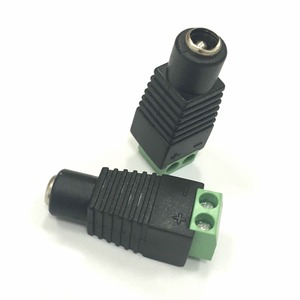 Adaptador de tomada fêmea dc, conector adaptador para câmera cctv