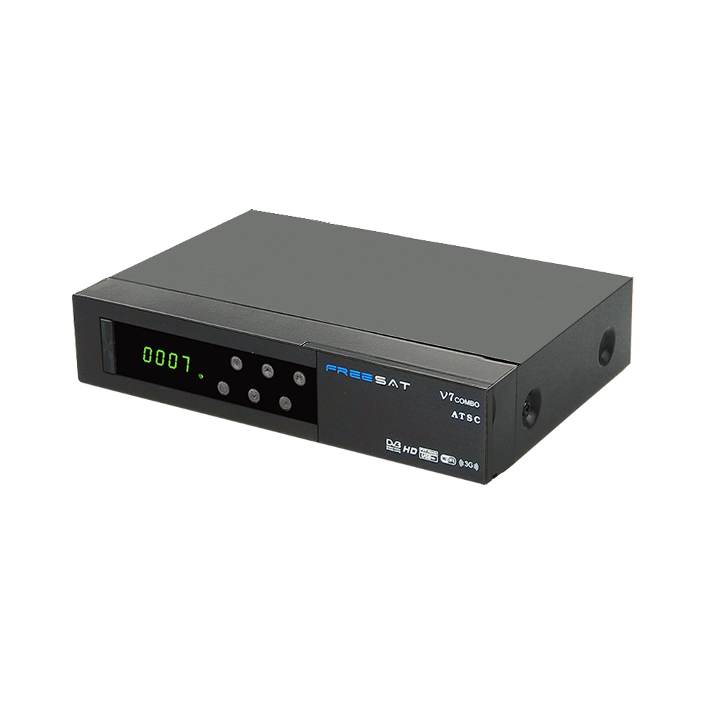 Original Fabricant Freesat V7 DVB-S2 + ATSC Combo haute numérique récepteur satellite soutien cccam Powervu Biss Clés 3G et WIFI