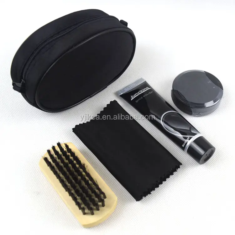 Best quality 5pcs accessories shoe care products with black bag