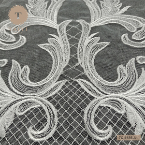 Alibaba Luxurious Feather Decoration China Import <strong>Fancy</strong> <strong>Lace</strong> Fabric for Wedding Dress - Product Image 6