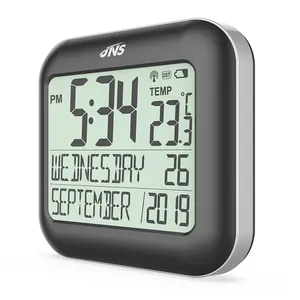 Professional Manufacturer Supply Digital alarm Clock with Date, Day of Week, Temperature, Large LCD Display
