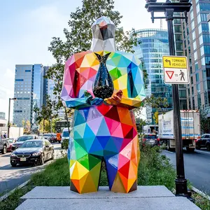 Sculture geometriche astratte dell'uccello della vetroresina <span class=keywords><strong>di</strong></span> <span class=keywords><strong>disegno</strong></span> colorato animale della vetroresina <span class=keywords><strong>di</strong></span> arte moderna da vendere - Product Image 1