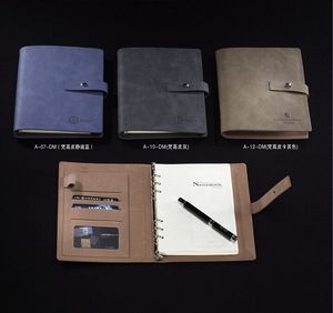 2020 High Quality Low MOQ Leather a5 6 ring binder planner