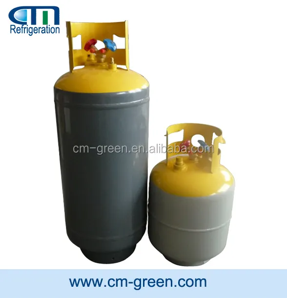 Y type valve Refrigerant recovery tank with CE approved the double valve refrigerant gas tank