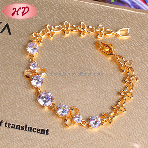 批发迪拜服装女装珠宝 18k 镀金进口手镯中国 - Product Image 2