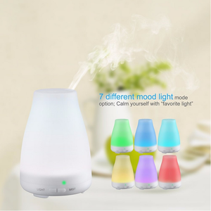 <span class=keywords><strong>Amazon</strong></span> Venta caliente plástico LED 100 mL ultrasónico <span class=keywords><strong>aromaterapia</strong></span> aceite difusor eléctrico humidificador de vapor frío - Product Image 4