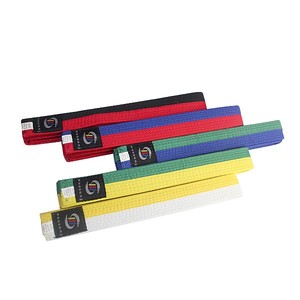 Sabuk Taekwondo Woosung Martial Art Setengah Merah dan Hitam Sabuk Warna Poom Taekwondo - Product Image 5