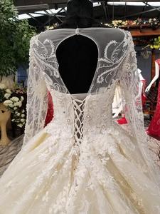 Elegante Manica Lunga <span class=keywords><strong>Sexy</strong></span> Su Ordinazione Abito <span class=keywords><strong>Da</strong></span> <span class=keywords><strong>Sposa</strong></span> - Product Image 3