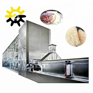 Automatic Non-fried Instant Noodle Making Machine/Instant Rice Noodle Machine Extruder/Dried Cereal Grains Instant Noodle Line