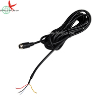 Conector Coaxial GX 12 de 4 Pines Macho o Hembra, PVC, Impermeable, con Malla de Protección, para Cable de Audio, Video y Cámara, para Sistemas de Respaldo