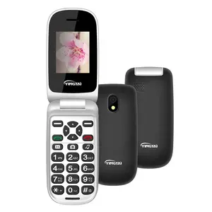 Téléphone portable double sim avec clavier, écran 2.2 pouces, smartphone pliable, fonction téléphone portable, 2G, vente en gros