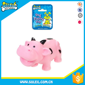 Toptan evcil hayvan tedarikçileri renkli yapmak ses Squeaker kükreyen domuz Pet oyuncaklar vinil köpek oyuncak - Product Image 6