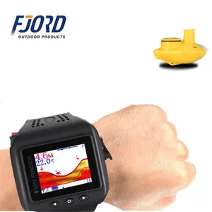 FJORD New design Customized object Wrist Wireless Depth Clock Mode Sonar Sensor Watch Fish Finder