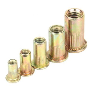 M4 Steel Iron Knurled Body Open End Reduced Flat Small Head <strong>Rivet</strong> <strong>Nut</strong> - Product Image 5