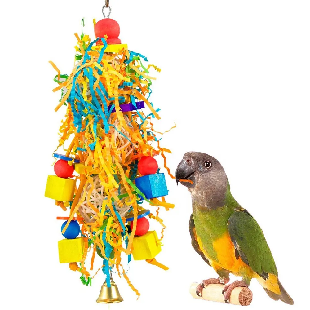 Маленькая игрушка для птиц, подвесная игрушка ручной работы для измельчения мелких и средних попугаев
