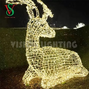Lumières de décoration de Noël de vacances, motif de <span class=keywords><strong>cerf</strong></span> 3D en LED imperméable IP65 - Product Image 6