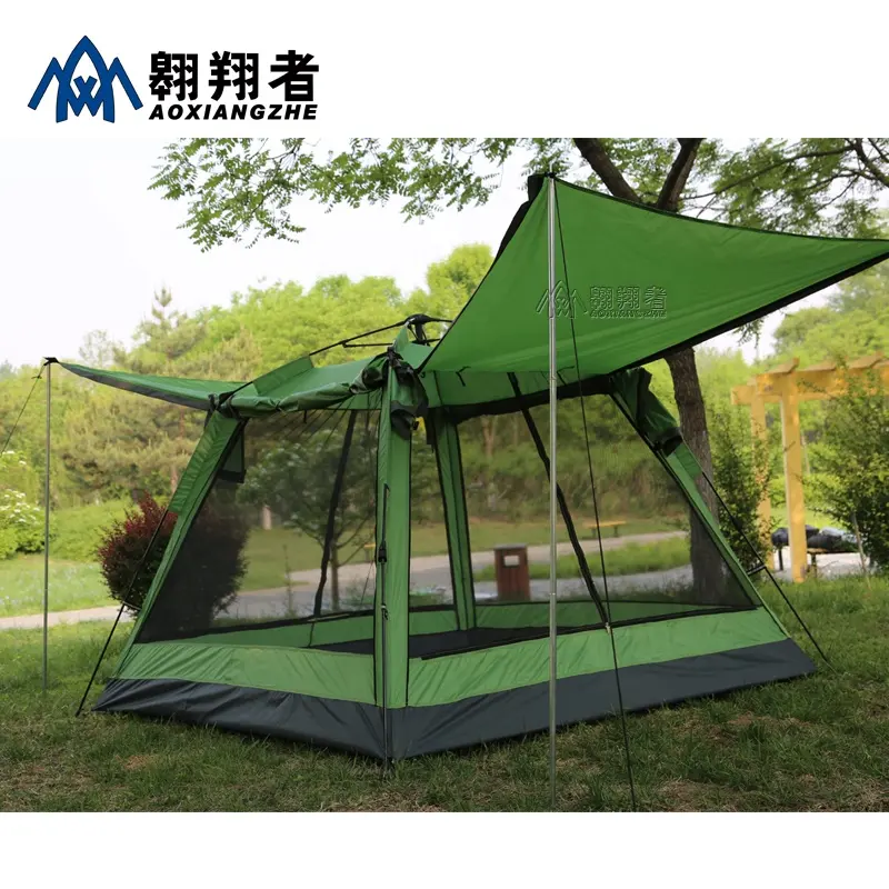 Китайская фабрика, на 3-4 человек, профессиональный oem, легкий, наружный, ветрозащитный, быстроустанавливаемый, сетчатый, палатка для кемпинга