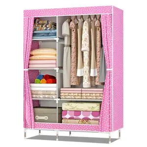 Armoire pliante en tissu Non tissé, pour étudiants, bon marché, garde-robe, placard de porte, pour bébé, vente en gros