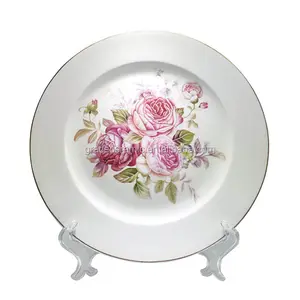 Assiettes à dîner rondes Vintage, vaisselle <span class=keywords><strong>en</strong></span> porcelaine blanche, <span class=keywords><strong>en</strong></span> céramique, 10.5 pouces, nouveau, vente <span class=keywords><strong>en</strong></span> gros - Product Image 1