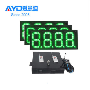 Quảng cáo ngoài trời trạm xăng dẫn dấu hiệu giá, 7 đoạn dẫn hiển thị bpard - Product Image 1