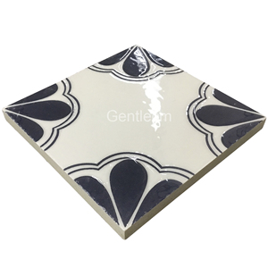 <span class=keywords><strong>Cocina</strong></span> backsplash habitación pared azulejo 100x100mm azul y blanco porcelana esmaltado cerámica mosaico de arte - Product Image 2
