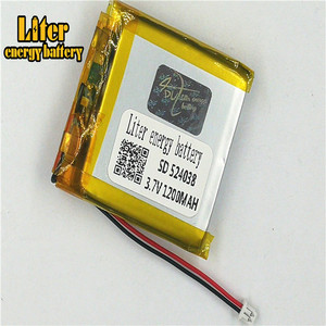 Plug 1.25-2 P 3.7 V 524038 1200 mah lipo battery Rechargeable solar li ion polymer lithium battery with PCM - Product Image 1