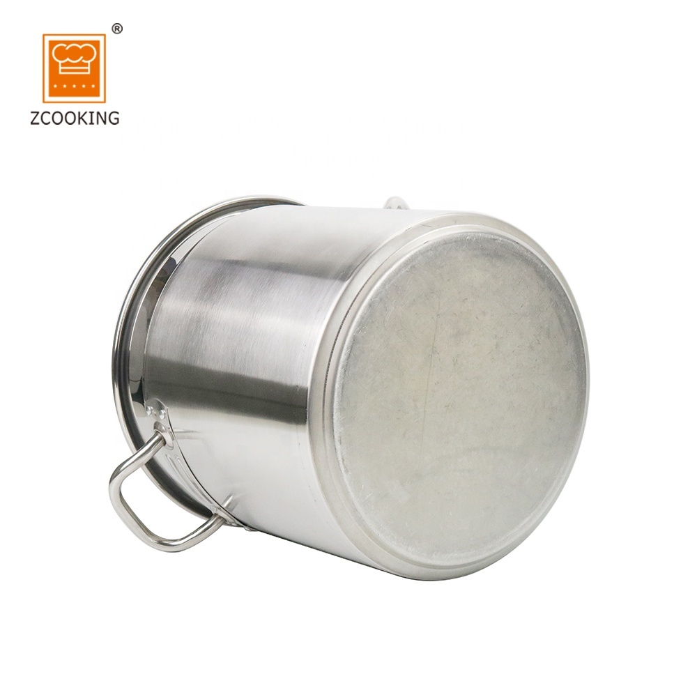 SS304 Stainless Steel Modern Design Large Commercial Grade Stock Pot Induction Compatible Pot Soup Pot · image 6