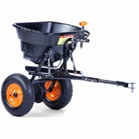 36KG/80LB/29L Tow Behind Phân Bón Hạt Giống Máy Rải Muối Để Sử Dụng Trang Trại Vườn