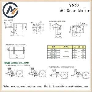 YN60 <span class=keywords><strong>AC</strong></span> <span class=keywords><strong>motorreductor</strong></span> reversible - Product Image 6