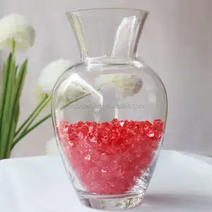 Perles de remplissage pour Vase, en pierre de cristal transparent, exquis, 1 pièce