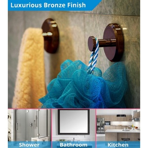Removable <strong>Suction</strong> Cup Holder Kitchen Metal <strong>Hooks</strong> Hanger <strong>Bathroom</strong> Shower <strong>Hook</strong> for Razer, Towel, Bath Robe, Coat, Clothes, Loofah - Product Image 5