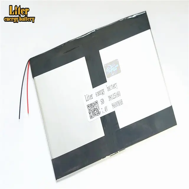 7.4 V 38125160 8600 mah Polymère au lithium Batterie De Haute Qualité Li-ion Tablette pc batterie pour tablette PC