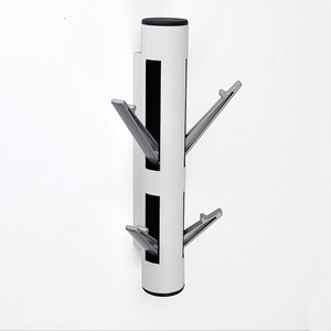 ขาตั้งร่มท่อโลหะเคลือบสีขาวด้านตรงข้ามมุมฉาก - Product Image 4