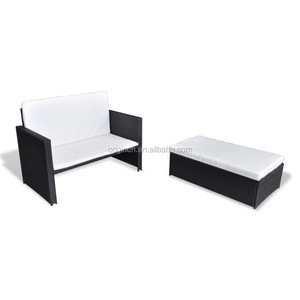 Terraza pequeña piscina de uso del espacio convertible Mueble cama sofá reclinable rattan sillas plegables - Product Image 2