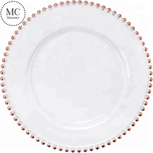 <span class=keywords><strong>Assiettes</strong></span> de présentation <span class=keywords><strong>en</strong></span> <span class=keywords><strong>verre</strong></span> perlé or et argent pour mariage, vente <span class=keywords><strong>en</strong></span> gros à prix réduit - Product Image 3
