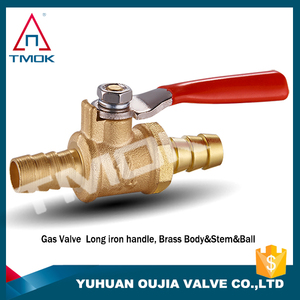 Bola de latón gas vavle <span class=keywords><strong>todo</strong></span> pulgadas de largo mango de hierro rojo Paso total de petróleo y gas rosca hembra hecho en Zhejiang - Product Image 6