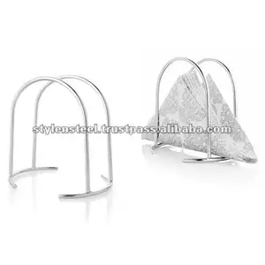 Stehende Papiers ammlung Metall Tisch Servietten halter Draht Tissue Holder Edelstahl Küchen arbeits platte Tisch Tissue Holder