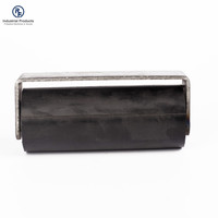 Rouleau de guidage en caoutchouc pour porte coulissante, 1 pièce, pour porte en porte-à-faux, roue de support de montage en acier non amovible