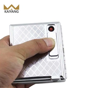 2019 fabbrica della cina di alta qualità capacità di nuovo modello di sigaretta caso <span class=keywords><strong>con</strong></span> usb più leggero all'ingrosso scatola di sigarette - Product Image 5