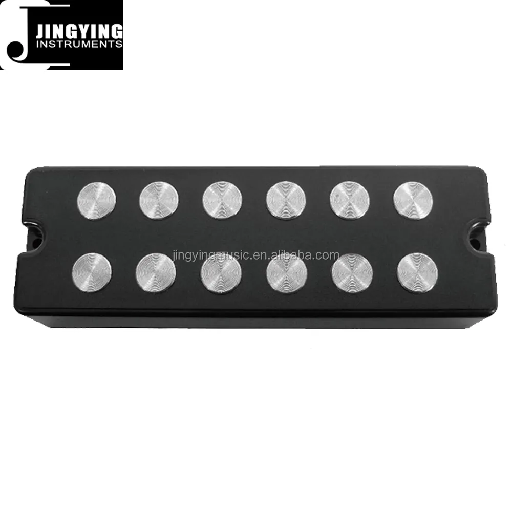 Wholesale Electric Guitar and Bass Pickups Series, 6JH09 9.5mm Big Pole Piece&Open Type 6-String Bass Guitar Pickups