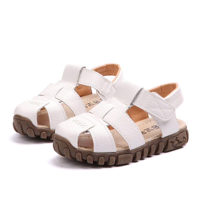 New arrival leather boy kids sandals shoes