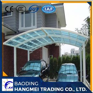 De <span class=keywords><strong>aluminio</strong></span> de doble cara voladizo cochera con lámina de policarbonato - Product Image 5