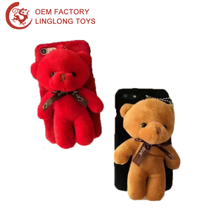 Sang Trọng Rex Thỏ Lông Gấu Trúc Điện Thoại Bìa Trường Hợp Fluffy Hình Dạng Động Vật Lông Điện Thoại Trường Hợp Màu Đen Gấu Trúc Trắng Cho <span class=keywords><strong>Iphone</strong></span> Trường Hợp - Product Image 2