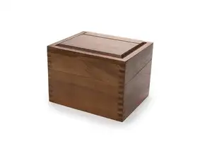 Box Custom Acacia Wood Recipe Box