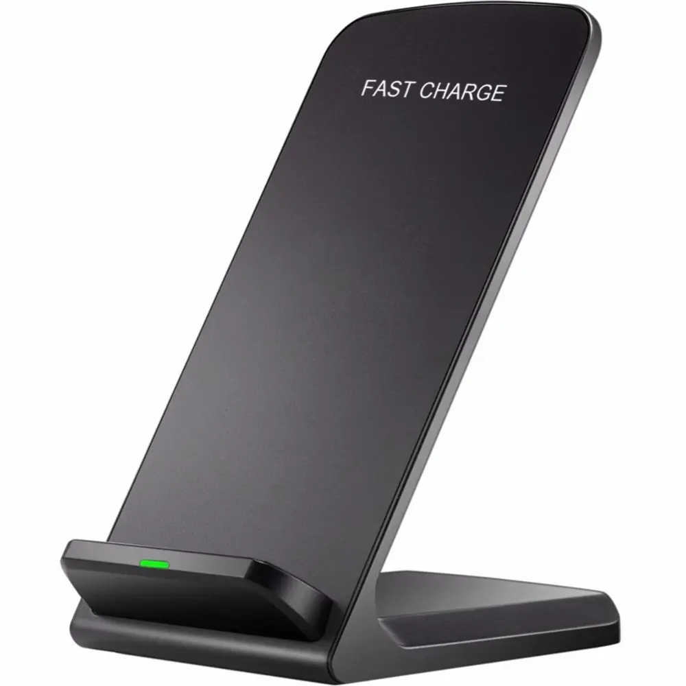 9V 5V portable stand fast QI wireless charger for iphone and android