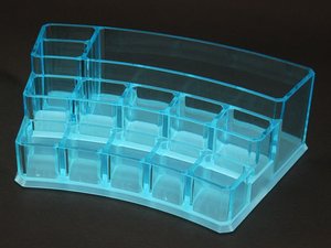 Trapezoid Transparent Acrylic Cosmetic Lotion Makeup Display Box - Product Image 5