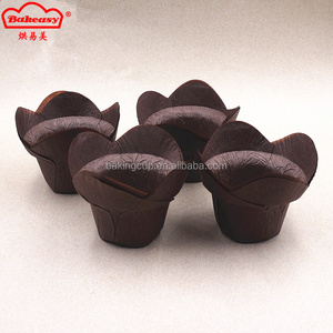 Cốc nướng bánh cupcake chịu nhiệt, nhiều màu sắc, chống dầu, giấy dùng một lần, hình hoa sen - Product Image 2